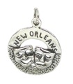 Karneval Maske New Orleans Sterling Silber Charm .925 x 1 Masken Charms