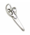 Piccole forbici charm in argento sterling .925 x 1 NON apertura charms