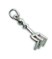 Fork gardening sterling silver charm .925 x 1 Gardeners charms