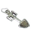 Spade Shovel sterling silver charm .925 x 1 Spades Shovels charm