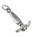 Hand Hoe sterling silver charm .925 x 1 Gardener Gardening charms