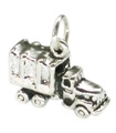 Army transport vehicle sterling silver charm .925 x 1 Armed Forces