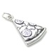 Pizza Slice sterling silver charm .925 x 1 Pizzas Food charms