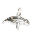 Charm av manatee i sterlingsilver .925 x 1 Sea Cows och Manatees charm