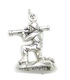 Soldier Holding Rocket Launcher sterling silver charm .925 x 1 soldiers