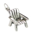 Charm in argento sterling sedia Adirondack .925 x 1 Charms per sedie