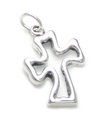 Pendentif à breloques en argent sterling croix .925 Breloques pendentifs Saintes Croix