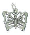 Butterfly sterling silver charm .925 x 1 Butterflies charms pendants