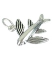 Fliegender Fisch Sterling Silber Charm .925 x 1 Fisch Charms