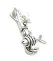 Bläckfisk sterling silver charm .925 x 1 Bläckfiskar fisk hav charm