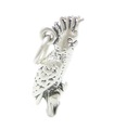 Cockatoo charm i sterling silver .925 x 1 Cockatoos Bird Birds Papegoja