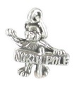 Björnen vid Nordpolen skylt sterling silver charm .925 x 1 bär berlocker