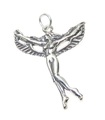 Pendentif fée en argent sterling .925 x 1 pendentifs breloques fées