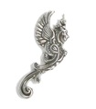 Ciondolo in argento sterling drago .925 x 1 MOLTO grande vedi pix sull'elenco