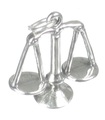 Scales of Justice sterling zilveren bedel .925 x 1 Weegschaal bedeltjes