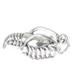 Garnelen - Garnelen Sterling Silber Charm .925 x 1 Garnelen Garnelen Charms