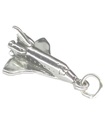 Space Shuttle Sterling Silber Charm .925 x 1 Shuttles Charms