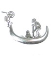 Gondol charm i sterling silver .925 x 1 Gondolier Gondoler berlocker