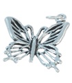 Grande breloque en argent sterling papillon machaon .925 x 1 Papillons