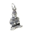 Charm de plata de ley de Buda .925 x 1 Charms de budismo religioso