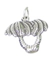 Ciondolo 2D in argento sterling con palme .925 x 1 ciondoli con albero di palme