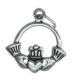 Claddagh charm i sterlingsilver .925 x 1 Bröllopskärlek