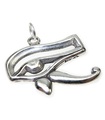 Eye Of Horus charm i sterlingsilver .925 x 1 Egyptisk egyptisk charm