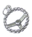 Łańcuszek na kierownicy Sterling Silver Charm. 925 x 1 Cars Charms