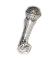 Breloque micro en argent sterling .925 x 1 Breloques karaoké Kareoke