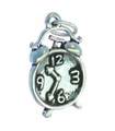 Charm Sveglia in argento sterling .925 x 1 Sveglie Charms Orologi