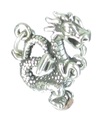 Charm de plata de ley dragón .925 x 1 Charms de dragones