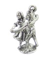 Dancing couple sterling silver charm .925 x 1 Dance Waltz Ballroom