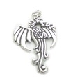 Dragon 2D berlock i sterlingsilver .925 x 1 Dragons berlocker