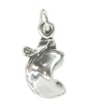 Fortune cookie charm i sterling silver .925 x 1 kinesisk mat