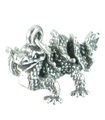 Drache Sterling Silber Charm .925 x 1 Drachen Charms