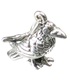 Raven sterling silver charm .925 x 1 Ravens Bird Birds charms