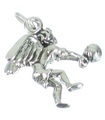 Volleyball Angel breloque en argent sterling .925 x 1 breloques Volley Ball