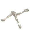 Knife fork spoon sterling silver charm .925 cutlery eating charms