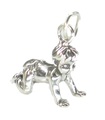 Ciondolo in argento sterling per bambini che gattona .925 x 1 Ciondoli per neonati e bambini