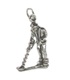 Mann mit Metalldetektor Sterling Silber Charm .925 x 1 Schatzsucher