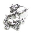 Ciondolo in argento sterling Sagittario .925 x 1 Zodiacs Pendenti