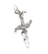 Dagger - Knife sterling silver charm .925 x 1 Weapons and Knives charms