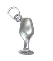 Weinglas Sterling Silber Charm .925 x1 Gläser Drinking Drinks Charms