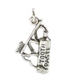 Zahnpasta Zahnbürste Sterling Silber Charm .925 x 1 Zähneputzen