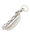 Hot Dog sterling silver charm .925 x 1 Fast Food Hotdog Hotdogs charms