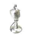 Microphone sterling silver charm .925 x 1 Mic charms of  Microphones