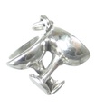 Gekreuzte Champagnergläser Sterling Silber Charm .925 x 1 Hochzeitscharme