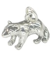 Blaireau en argent sterling .925 x 1 Blaireaux charmes