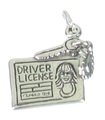 Driver License sterling silver charm .925 x 1 Driving license charms