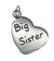 Big Sister charm i sterling silver .925 x 1 berlocker för systrar